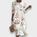 Lume | Vestido con Estampado de Plantas y Flores