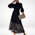 Via | Vestido largo con encaje elegante