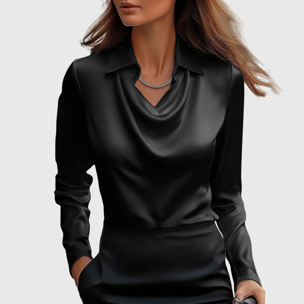 Brooklyn |  Blusa de satén brillante