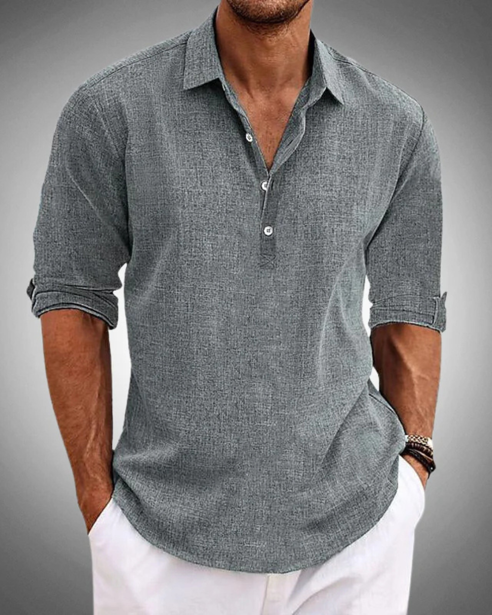 Isla | Camisa clasica de algodón