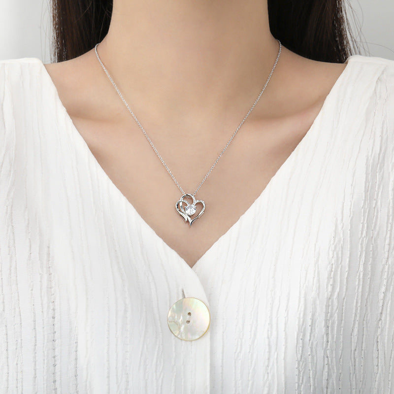 Collar de doble corazón