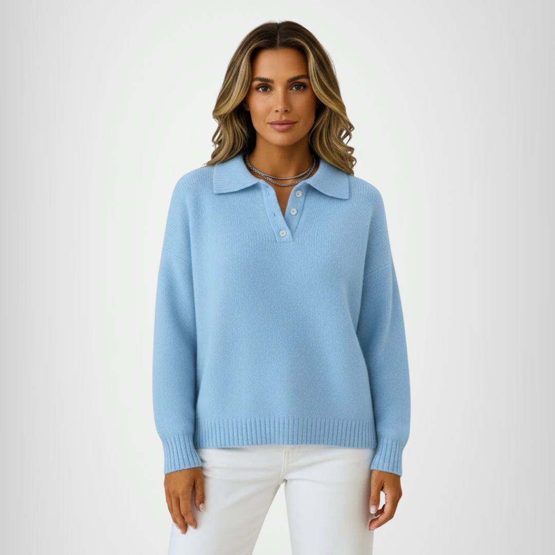 Olivia™ | Jersey de punto suave con cuello