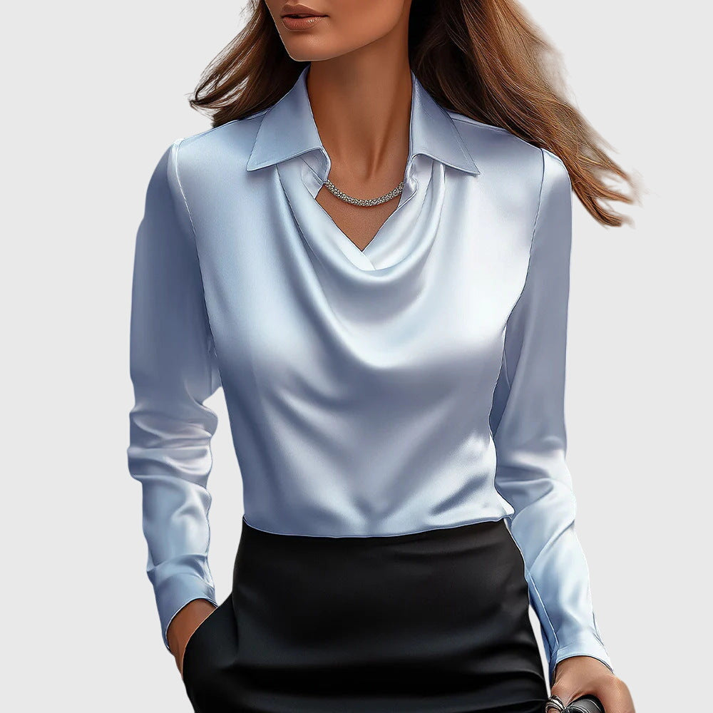 Brooklyn |  Blusa de satén brillante
