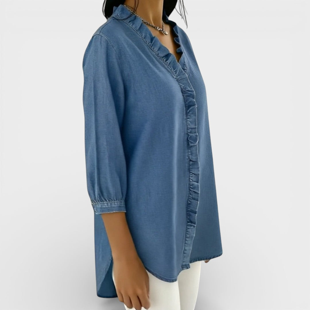 Heather | Blusa Elegante con Volantes