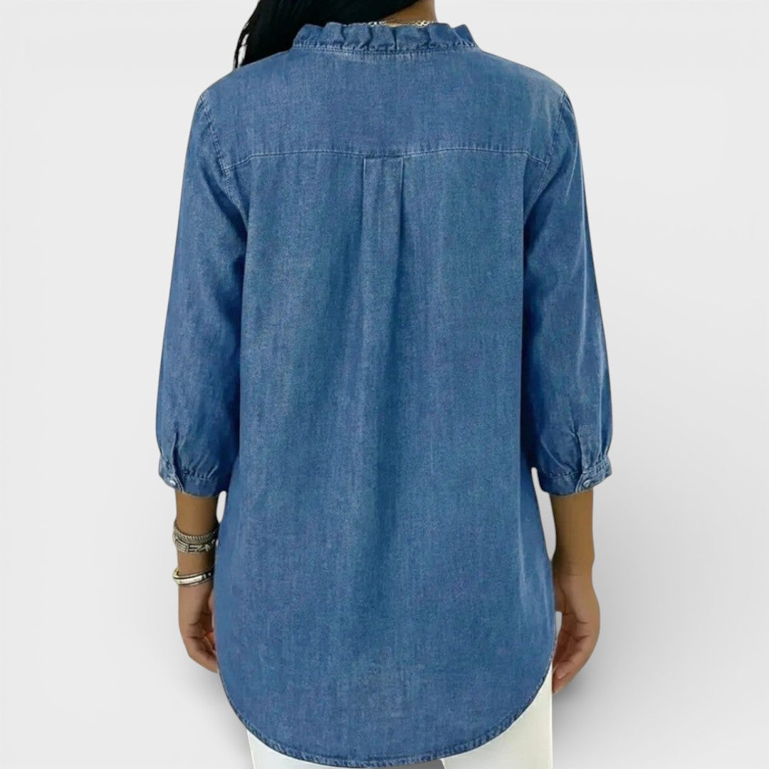 Heather | Blusa Elegante con Volantes