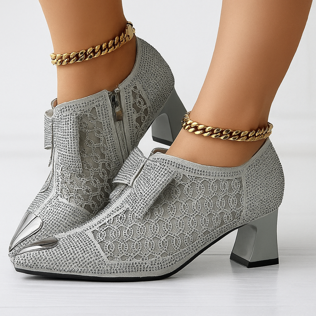 Zapatos de Tacón Vivienne con Lazo
