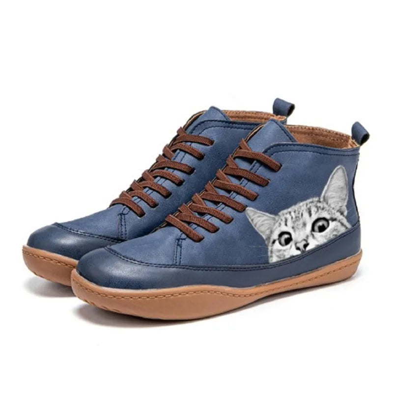 Isabeli | Botas de piel para amantes de los gatos
