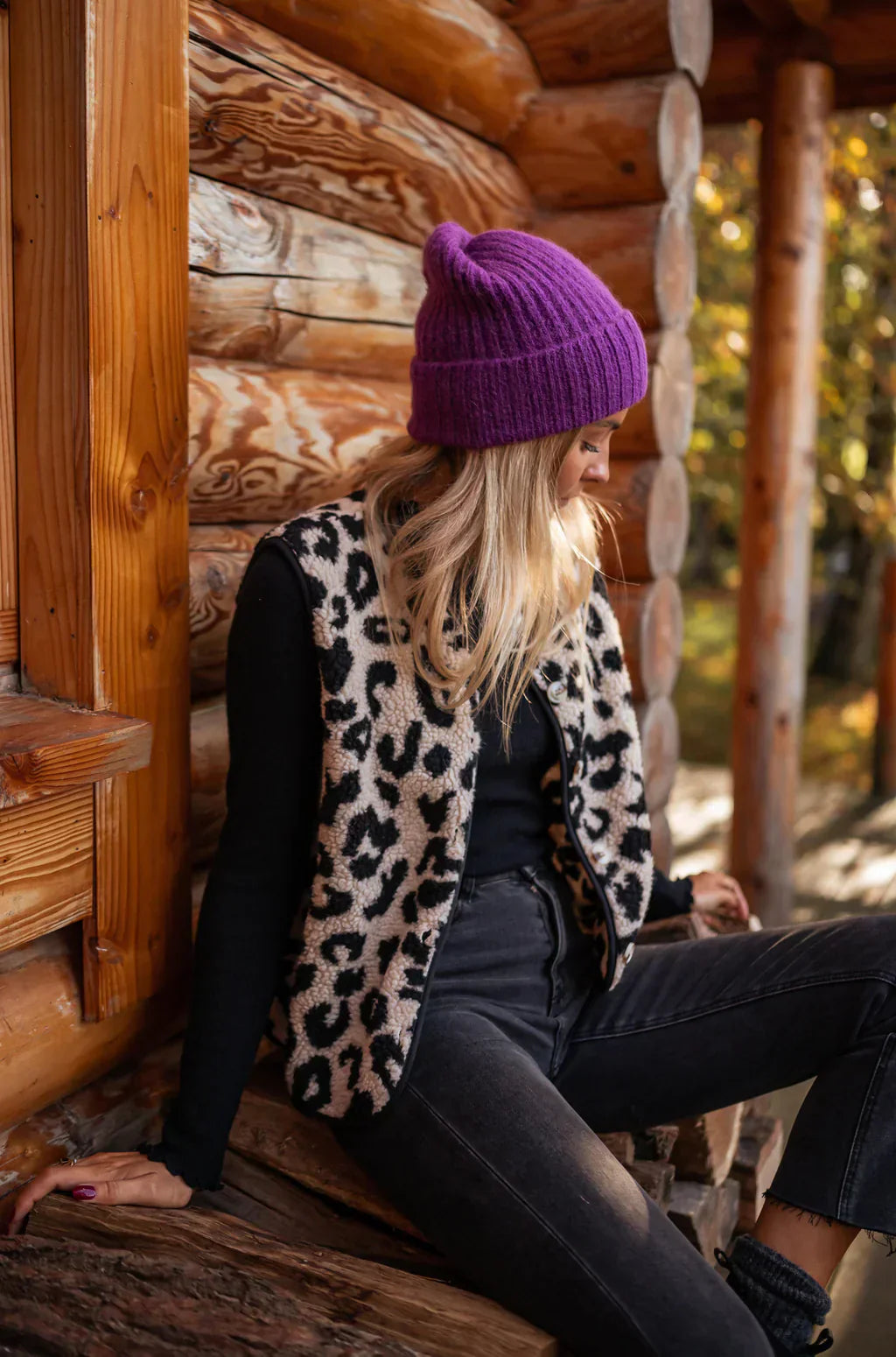 Amanda | Chaleco Leopardo