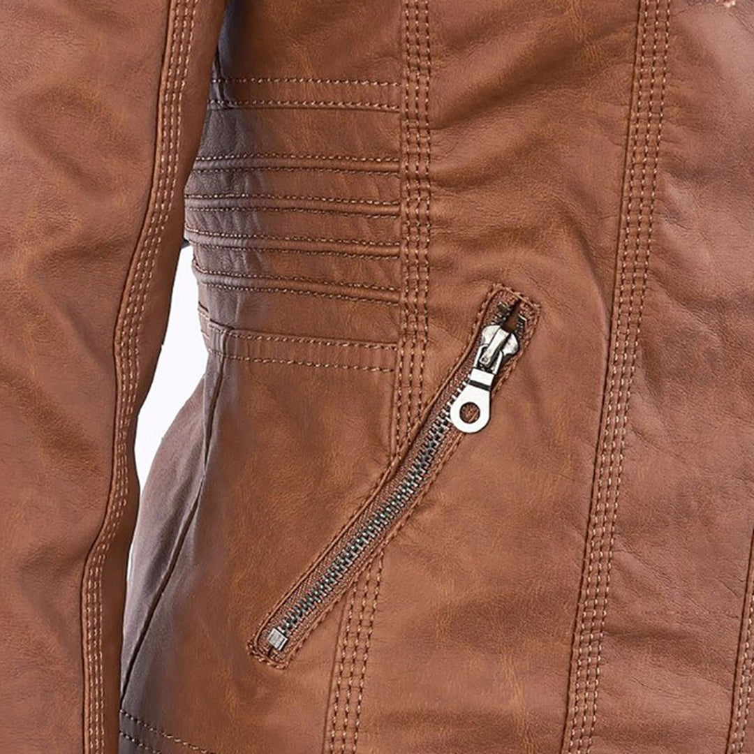 Monika | chaqueta de piel vegana