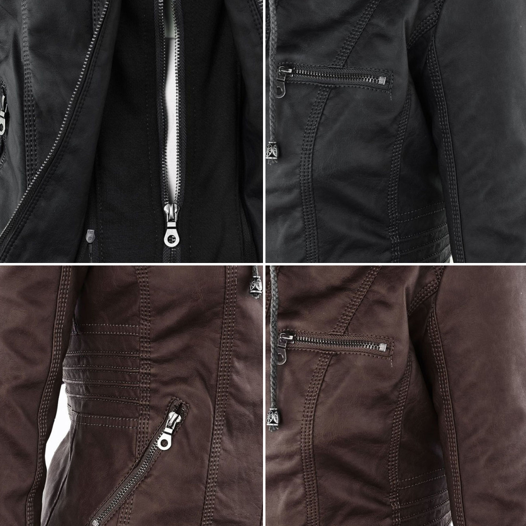 Monika | chaqueta de piel vegana