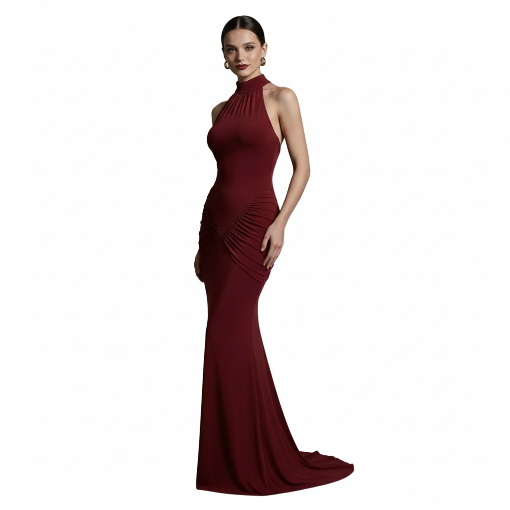 La Notte Nera – Vestido Midi Halter