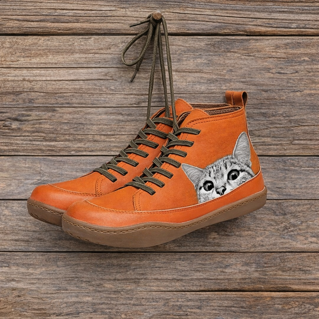 Isabeli | Botas de piel para amantes de los gatos