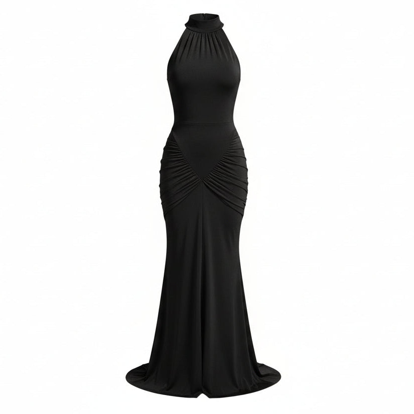 La Notte Nera – Vestido Midi Halter