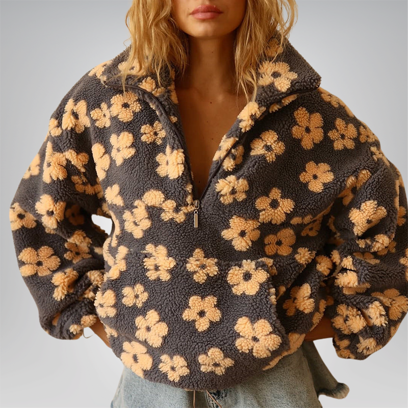 Deysi| Suéter polar de flores