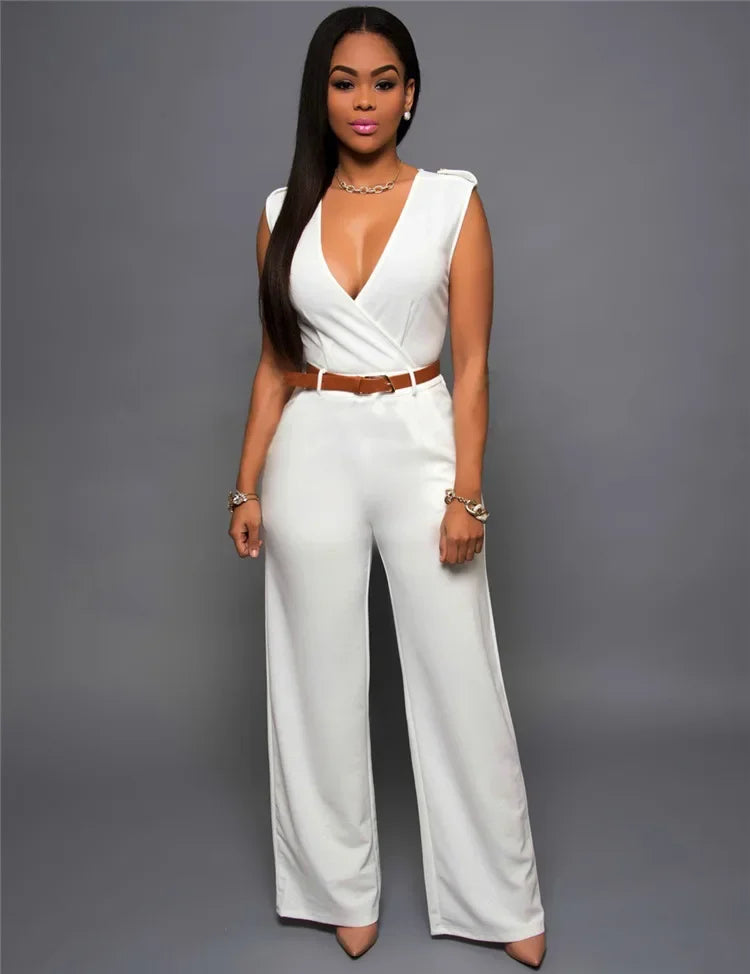 Adriana · Mono elegante con escote en V