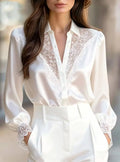 Sofía · Blusa elegante con detalles de encaje