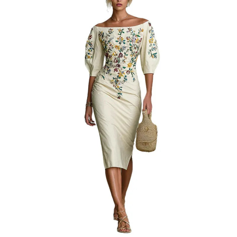 Dolores · Vestido midi con estampado floral