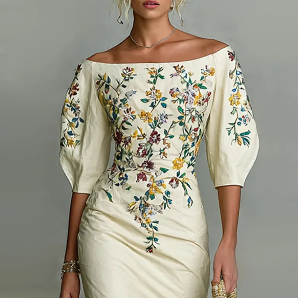 Dolores · Vestido midi con estampado floral
