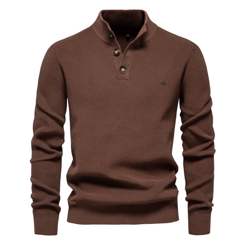 Javier | Elegante jersey de hombre con diseño de botones