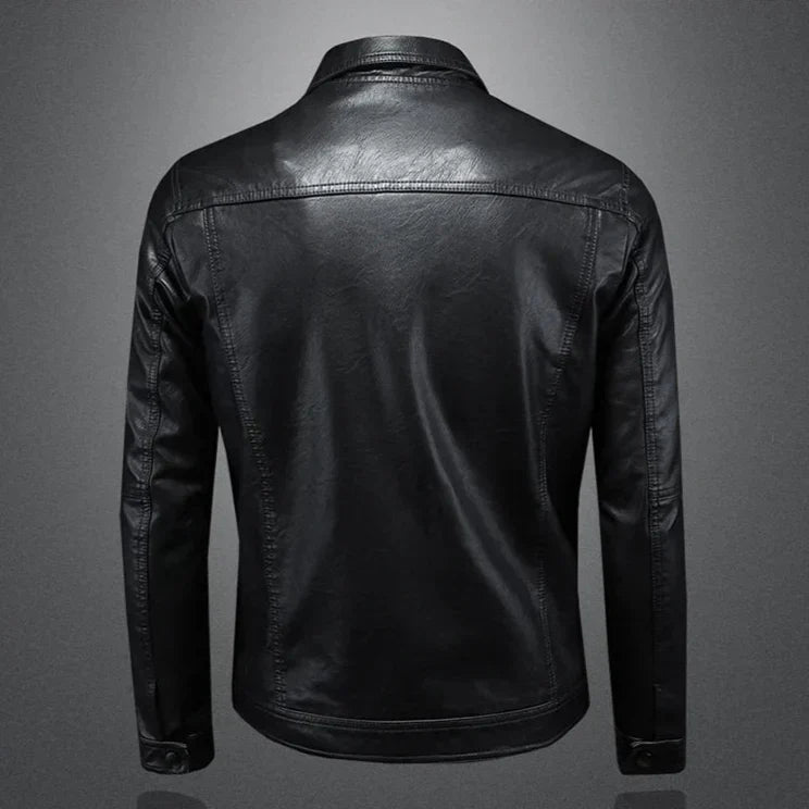 Torino | Chaqueta de cuero con botones