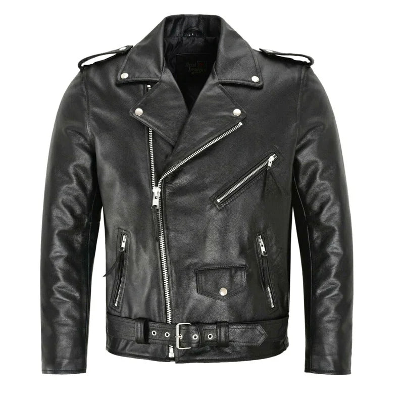 Austin |Elegante chaqueta bomber de cuero