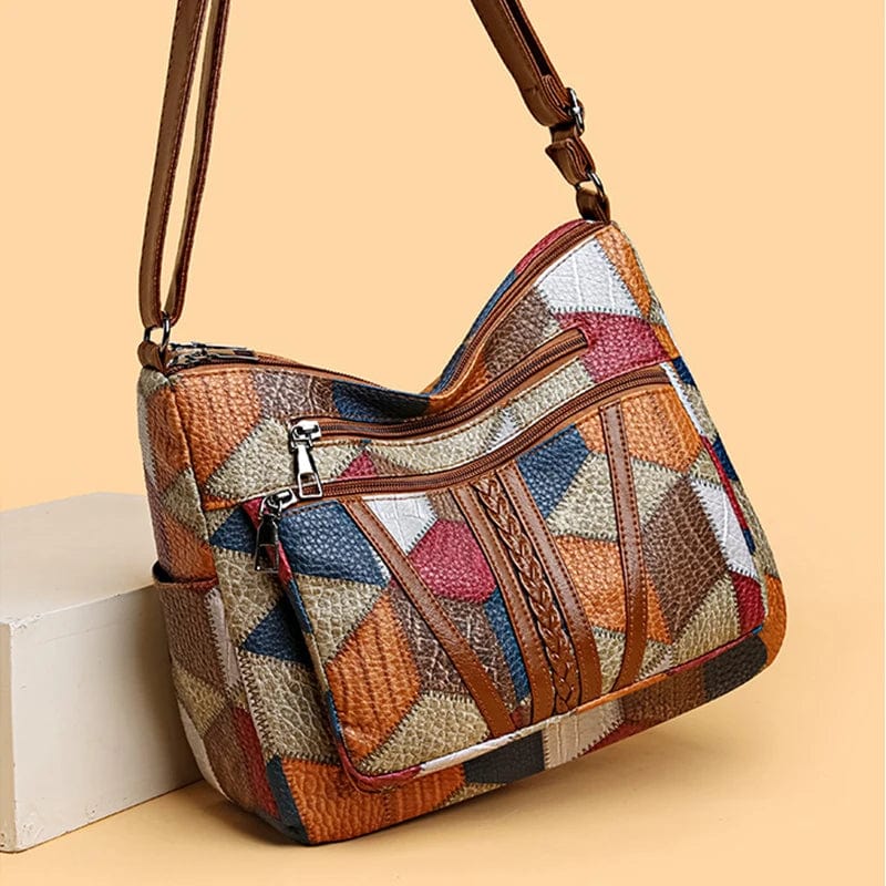 Solara | Bolso de piel con mosaico