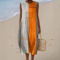 Mayo | Vestido Midi Colorblock