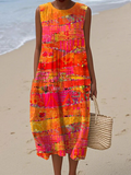Faye™ Vestido Midi atardecer