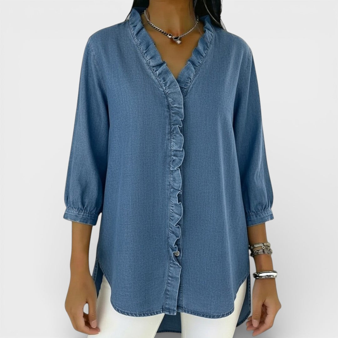 Heather | Blusa Elegante con Volantes