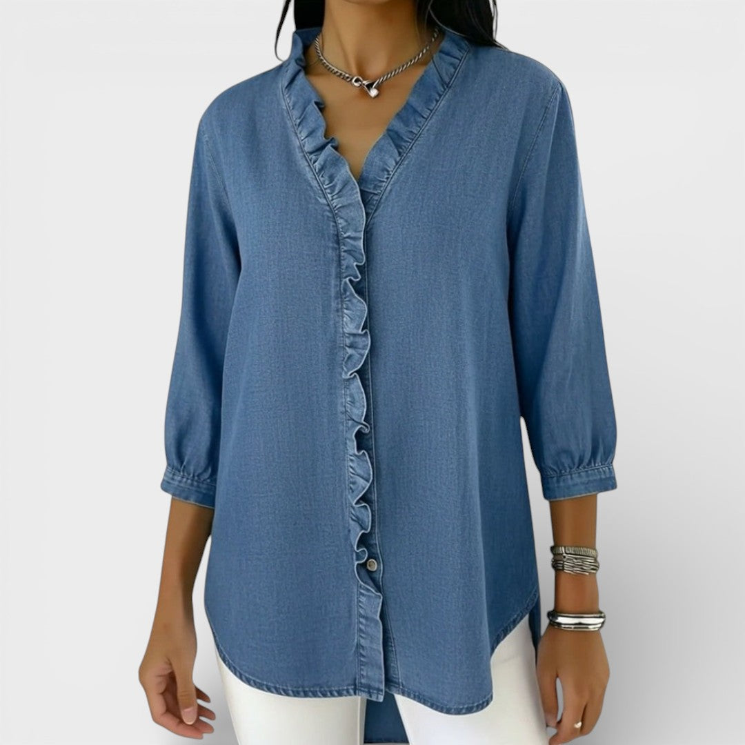 Heather | Blusa Elegante con Volantes