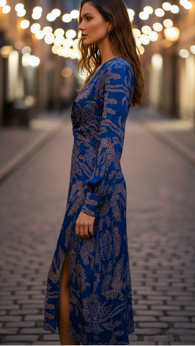 Lara · Vestido elegante con estampado floral