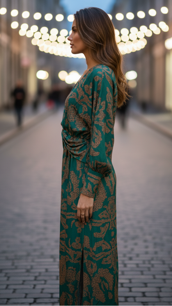Lara · Vestido elegante con estampado floral