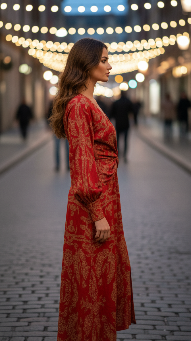 Lara · Vestido elegante con estampado floral