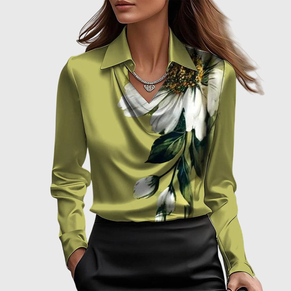 Brooklyn |  Blusa de satén brillante