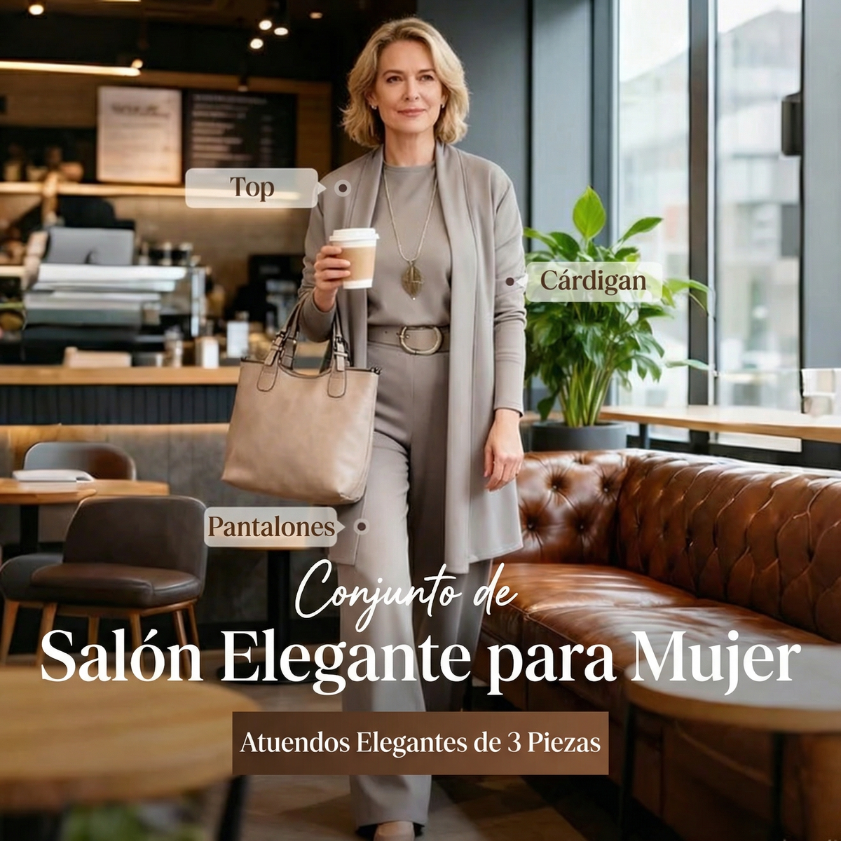 Leonor · Conjunto elegante de tres piezas