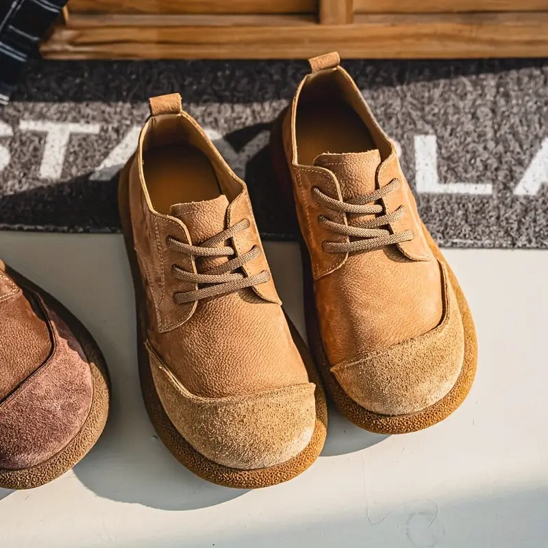 Santiago | Zapatos ortopédicos de piel vegana de vacuno⏐Edición Premium