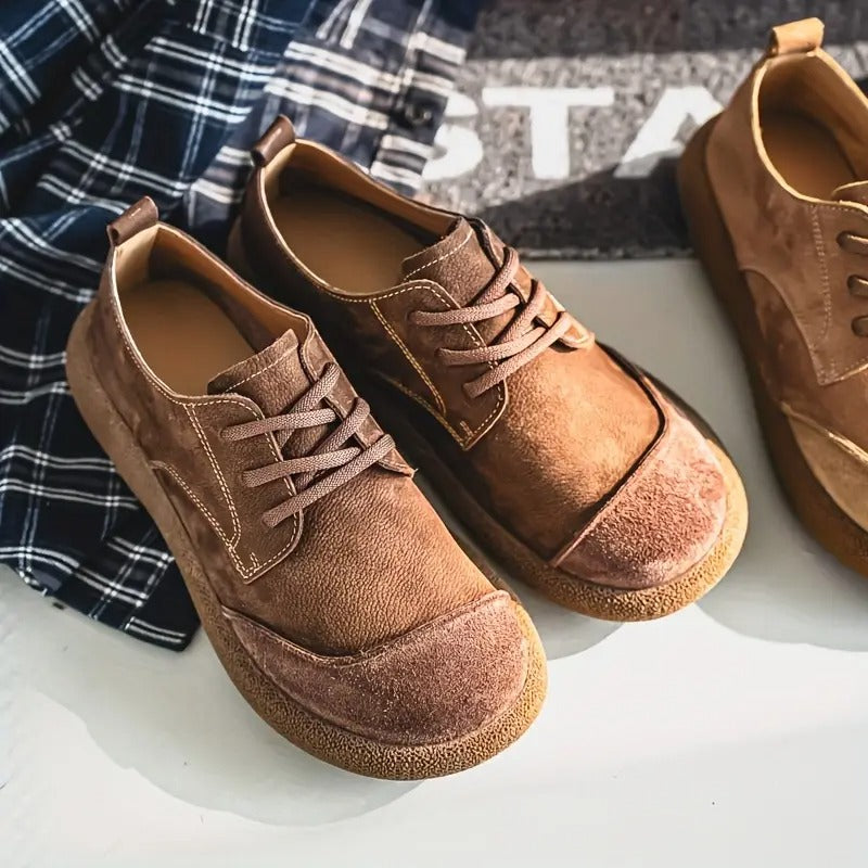 Santiago | Zapatos ortopédicos de piel vegana de vacuno⏐Edición Premium