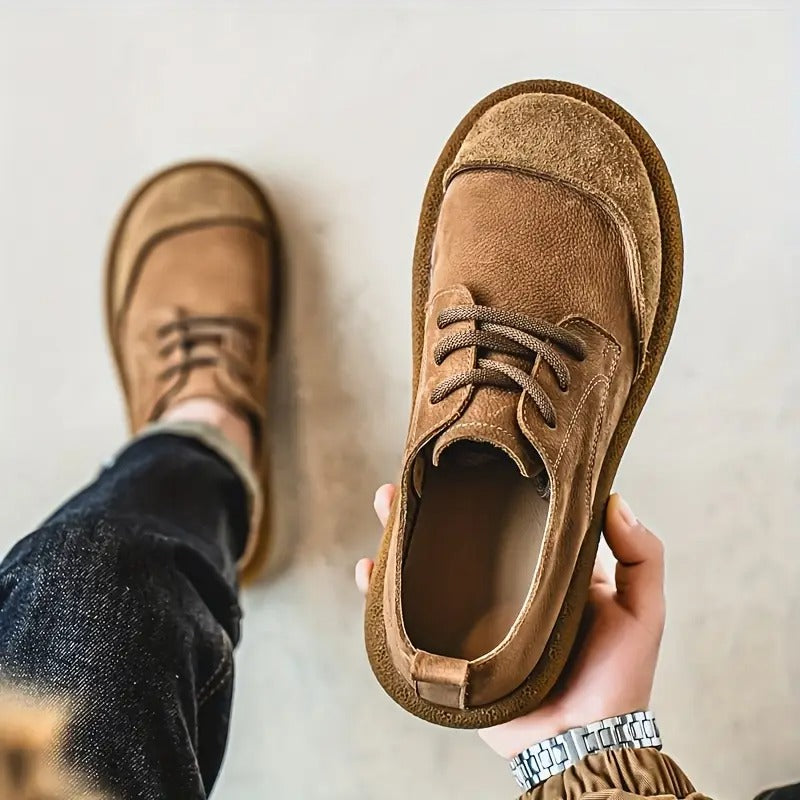 Santiago | Zapatos ortopédicos de piel vegana de vacuno⏐Edición Premium